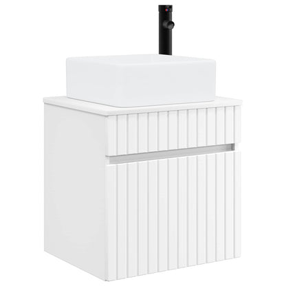 vidaXL Wall-mounted Sink Vanity White 49 x 41 x 63 cm Engineered Wood