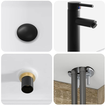 vidaXL Wall-mounted Sink Vanity Sonoma Oak 49 x 41 x 63 cm