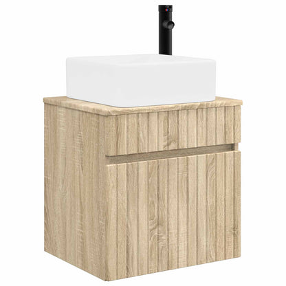 vidaXL Wall-mounted Sink Vanity Sonoma Oak 49 x 41 x 63 cm
