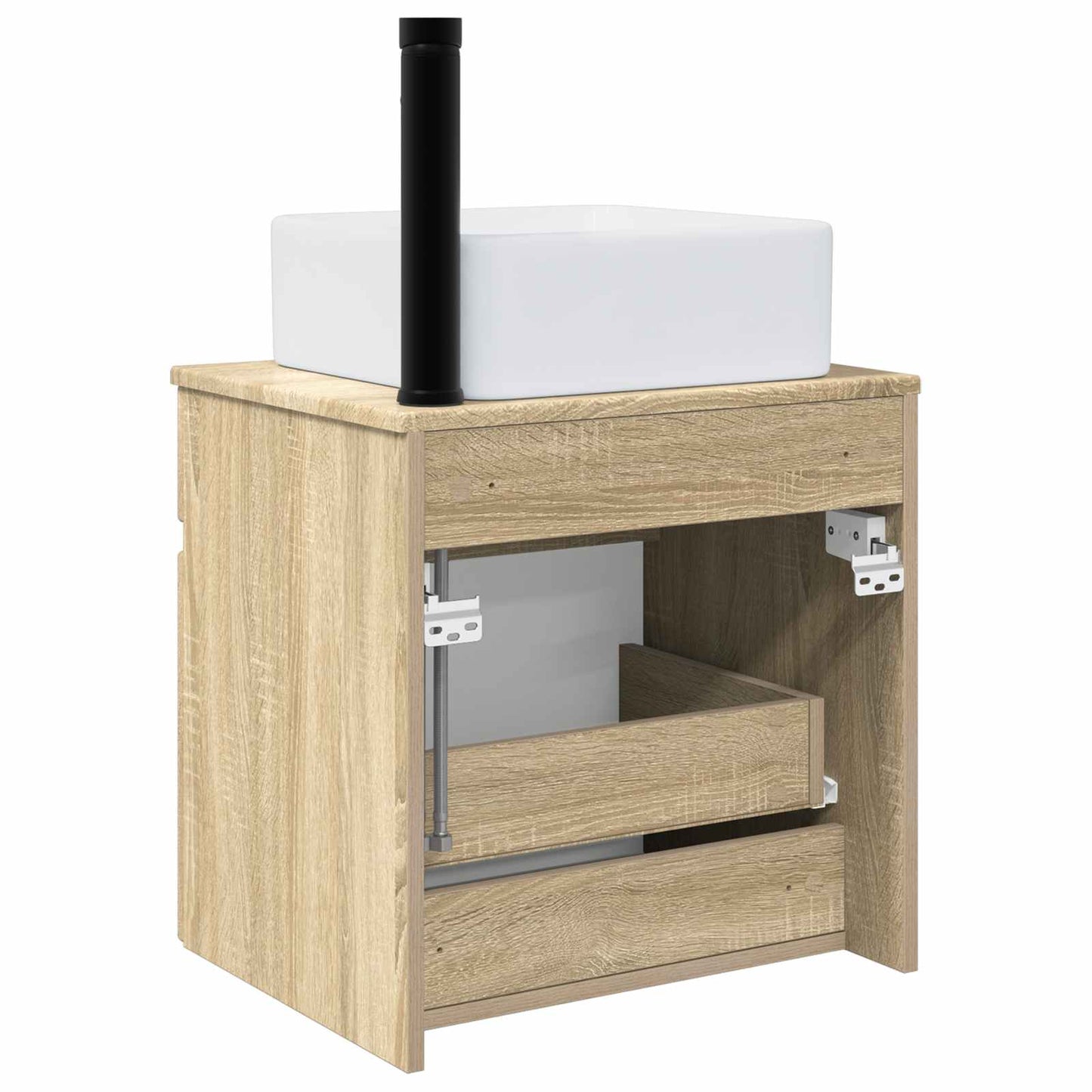 vidaXL Wall-mounted Sink Vanity Sonoma Oak 49 x 41 x 63 cm