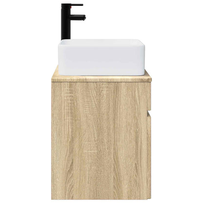 vidaXL Wall-mounted Sink Vanity Sonoma Oak 49 x 41 x 63 cm