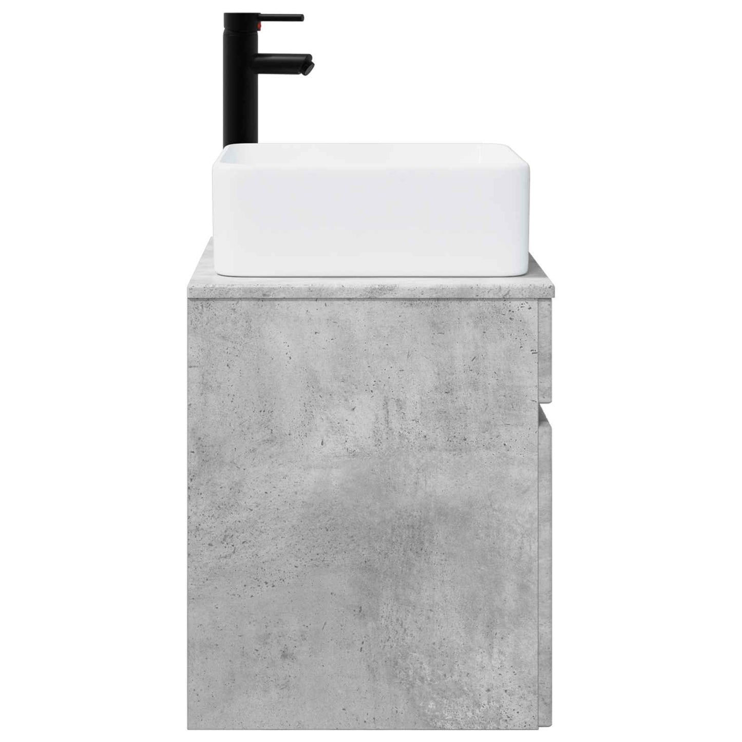 vidaXL Wall-mounted Sink Vanity Concrete Grey 49 x 41 x 63 cm