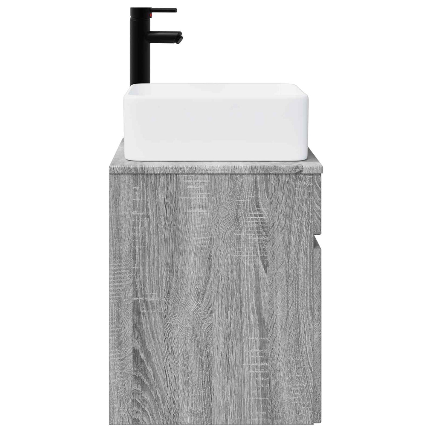 vidaXL Wall-mounted Sink Vanity Grey Sonoma 49 x 41 x 63 cm