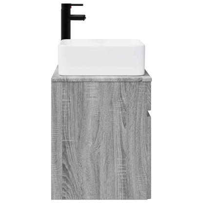 vidaXL Wall-mounted Sink Vanity Grey Sonoma 49 x 41 x 63 cm
