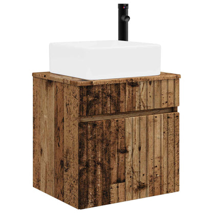 vidaXL Wall-mounted Sink Vanity Old Wood 49 x 41 x 63 cm