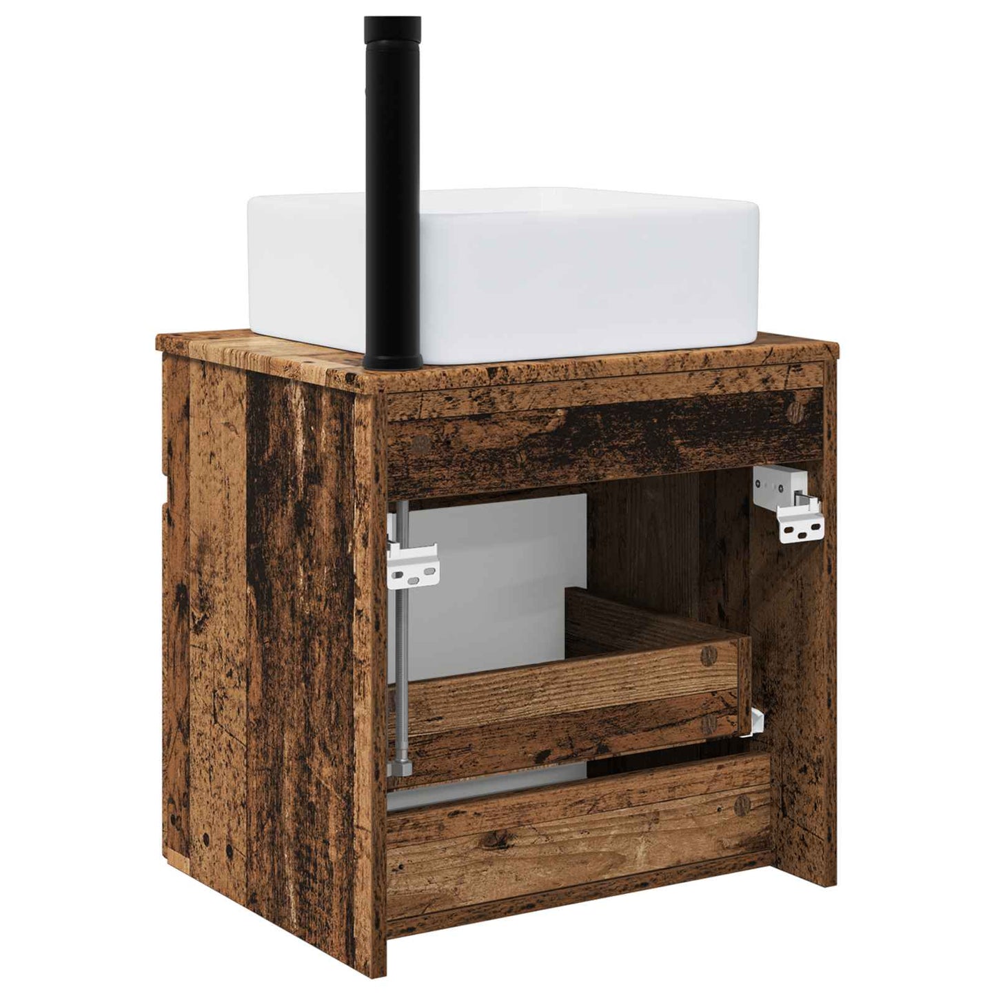 vidaXL Wall-mounted Sink Vanity Old Wood 49 x 41 x 63 cm