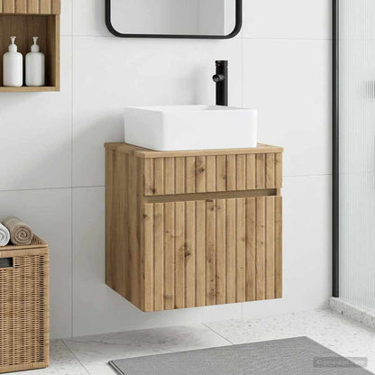 vidaXL Wall-mounted Sink Vanity Artisan Oak 49 x 41 x 63 cm