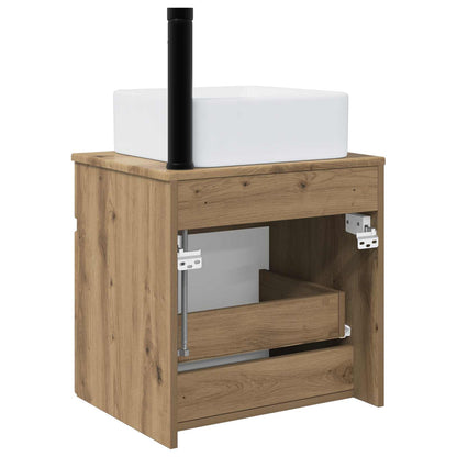 vidaXL Wall-mounted Sink Vanity Artisan Oak 49 x 41 x 63 cm