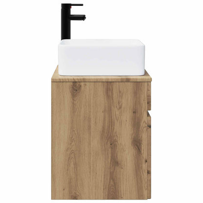 vidaXL Wall-mounted Sink Vanity Artisan Oak 49 x 41 x 63 cm