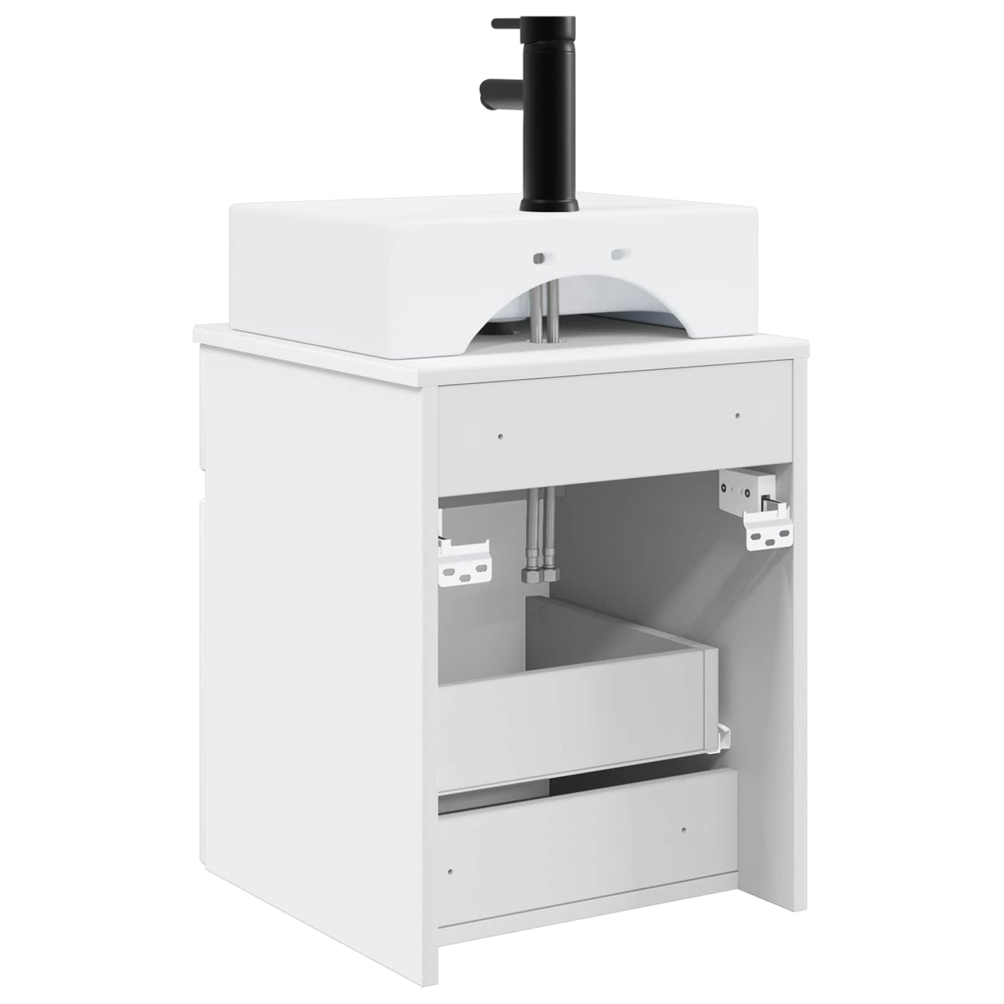 vidaXL Wall-mounted Sink Vanity White 39 x 41 x 62.5 cm