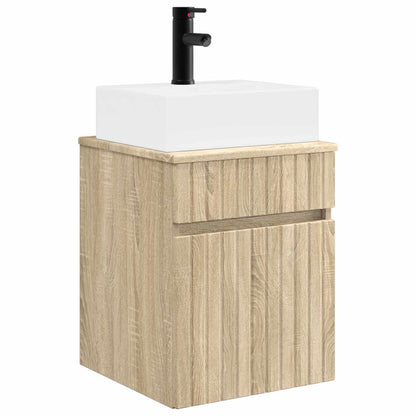 vidaXL Wall-mounted Sink Vanity Sonoma Oak 39 x 41 x 62.5 cm