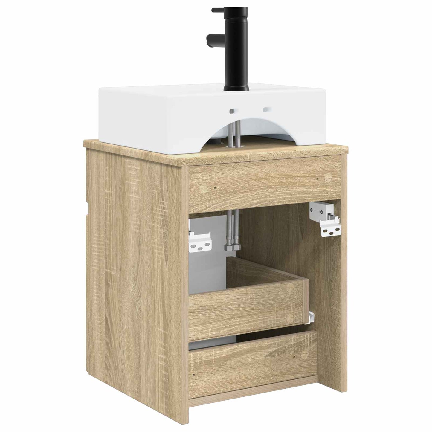 vidaXL Wall-mounted Sink Vanity Sonoma Oak 39 x 41 x 62.5 cm