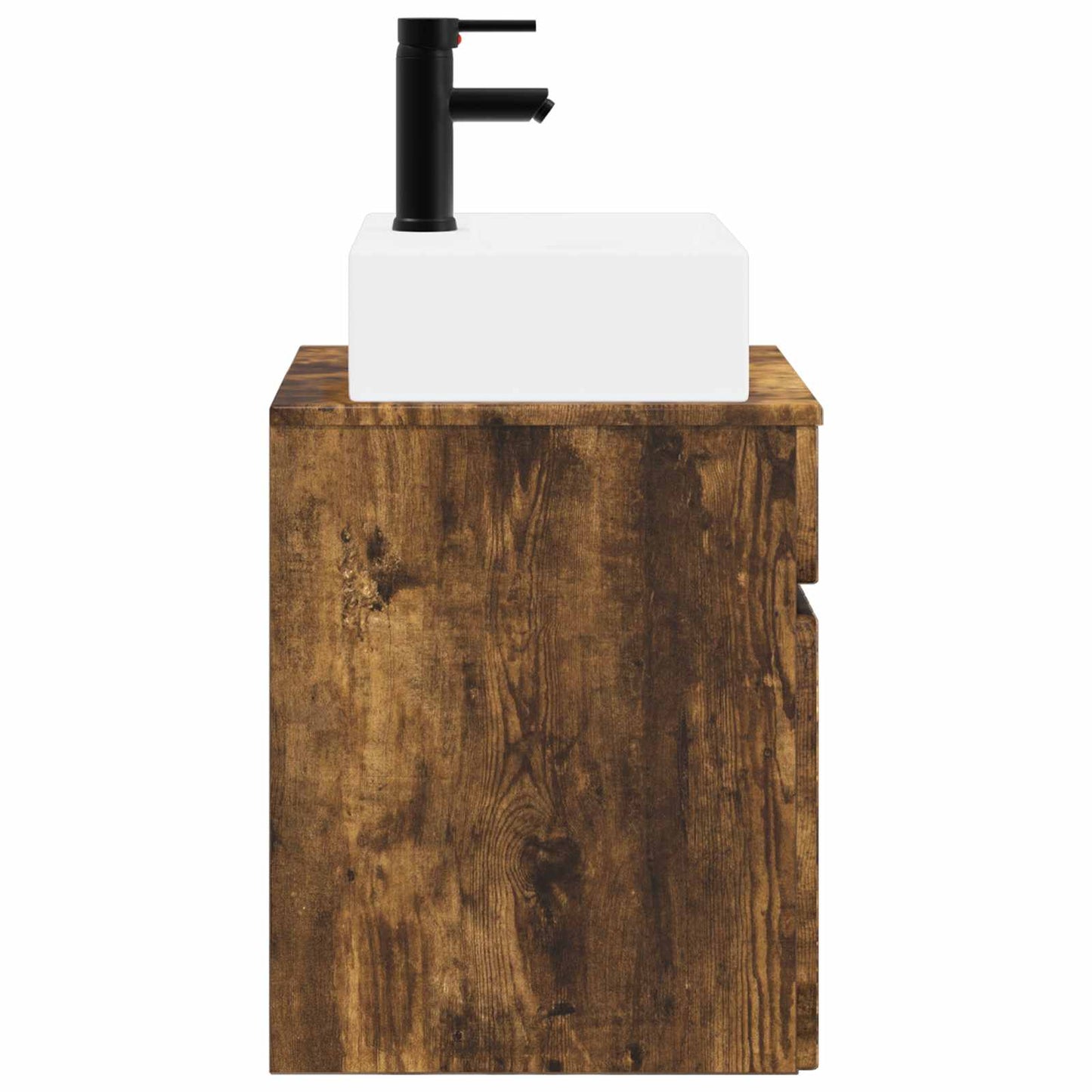 vidaXL Wall-mounted Sink Vanity Smoked Oak 39 x 41 x 62.5 cm
