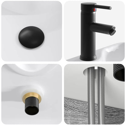 vidaXL Wall-mounted Sink Vanity Grey Sonoma 39 x 41 x 62.5 cm