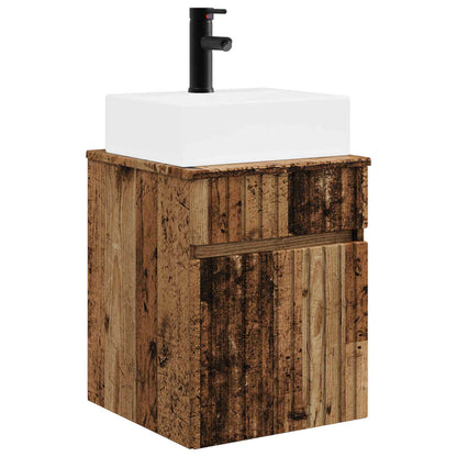 vidaXL Wall-mounted Sink Vanity Old Wood 39 x 41 x 62.5 cm