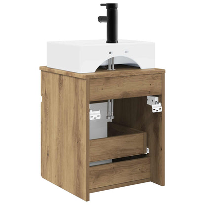 vidaXL Wall-mounted Sink Vanity Artisan Oak 39 x 41 x 62.5 cm