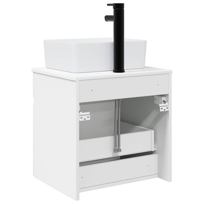 vidaXL Wall-mounted Sink Vanity White 49 x 41 x 63 cm Engineered Wood