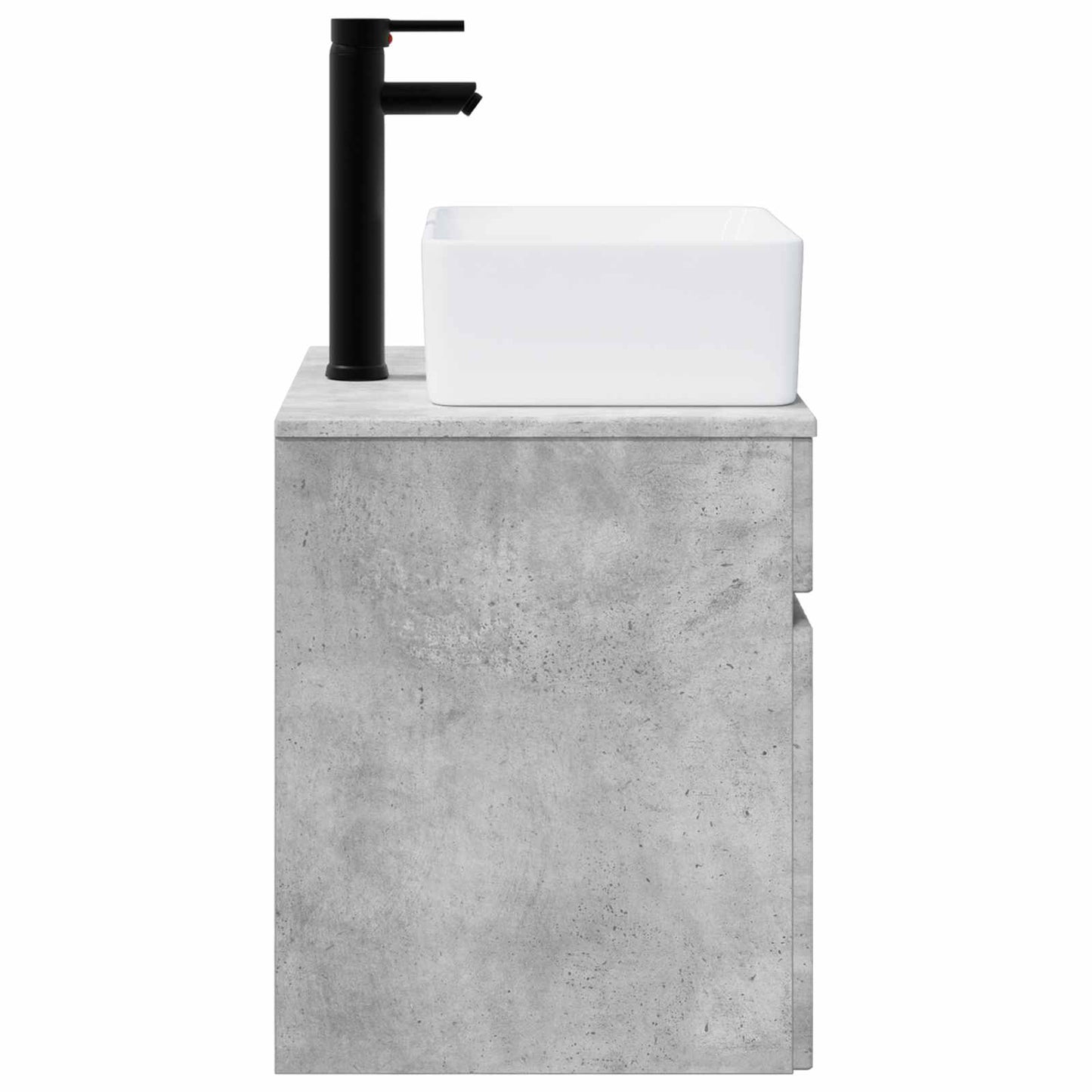 vidaXL Wall-mounted Sink Vanity Concrete Grey 49 x 41 x 63 cm