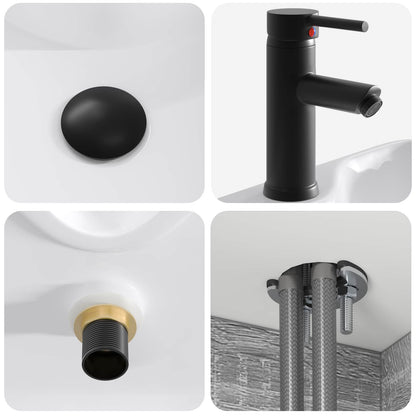 vidaXL Wall-mounted Sink Vanity Grey Sonoma 49 x 41 x 63 cm