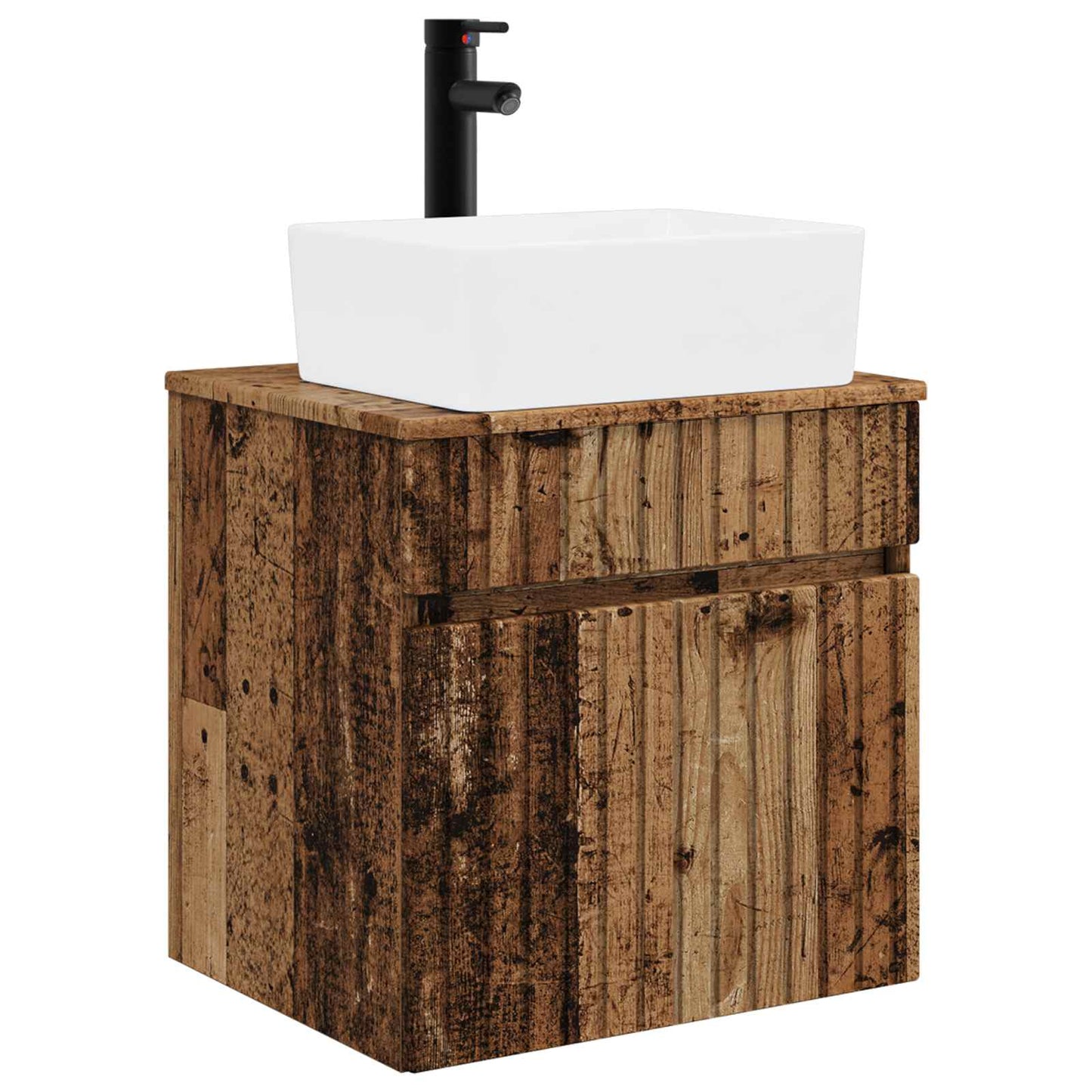 vidaXL Wall-mounted Sink Vanity Old Wood 49 x 41 x 63 cm