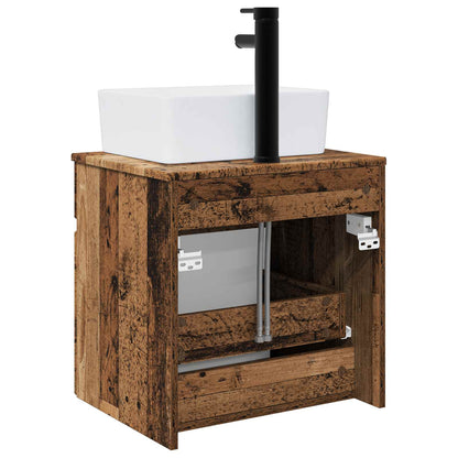 vidaXL Wall-mounted Sink Vanity Old Wood 49 x 41 x 63 cm