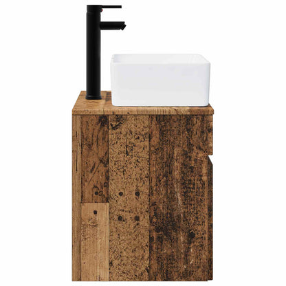 vidaXL Wall-mounted Sink Vanity Old Wood 49 x 41 x 63 cm
