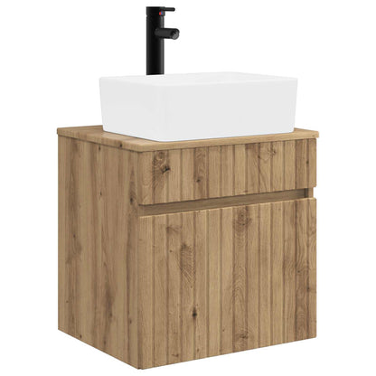 vidaXL Wall-mounted Sink Vanity Artisan Oak 49 x 41 x 63 cm