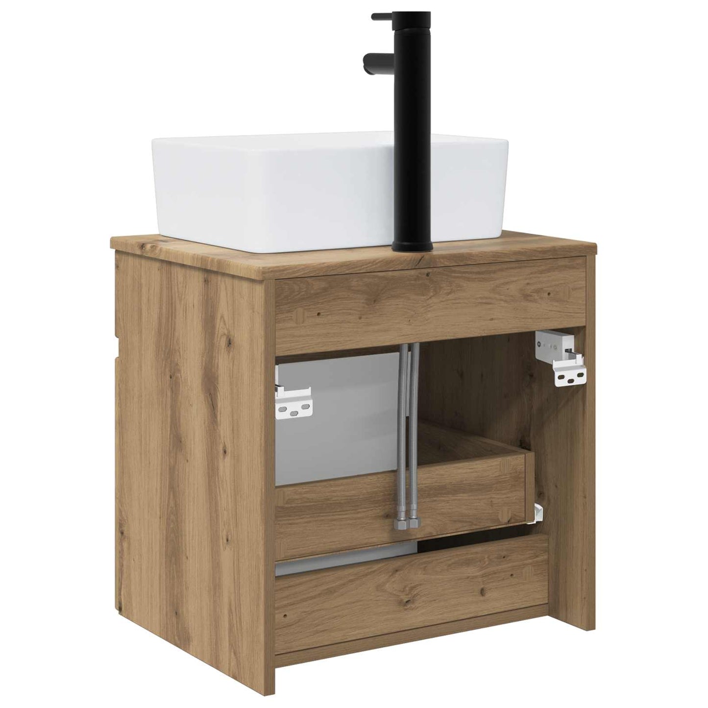 vidaXL Wall-mounted Sink Vanity Artisan Oak 49 x 41 x 63 cm