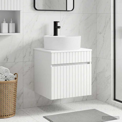 vidaXL Wall-mounted Sink Vanity White 49 x 44.5 x 65 cm