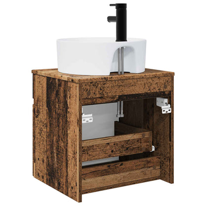 vidaXL Wall-mounted Sink Vanity Old Wood 49 x 44.5 x 65 cm