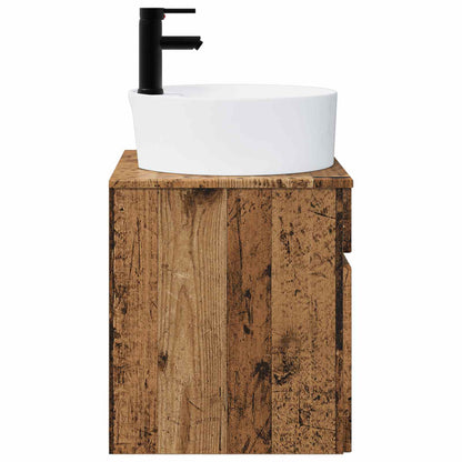 vidaXL Wall-mounted Sink Vanity Old Wood 49 x 44.5 x 65 cm