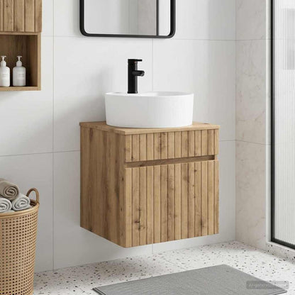 vidaXL Wall-mounted Sink Vanity Artisan Oak 49 x 44.5 x 65 cm