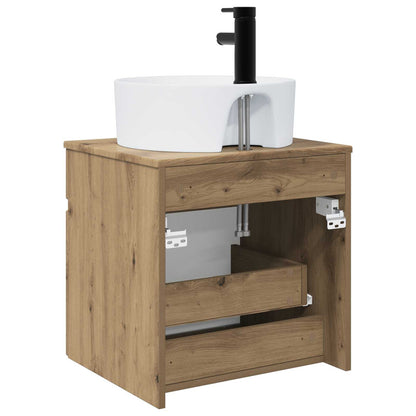 vidaXL Wall-mounted Sink Vanity Artisan Oak 49 x 44.5 x 65 cm