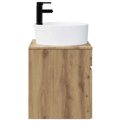 vidaXL Wall-mounted Sink Vanity Artisan Oak 49 x 44.5 x 65 cm