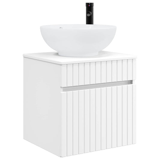 vidaXL Wall-mounted Sink Vanity White 49 x 44.5 x 66.5 cm