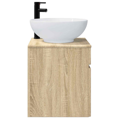 vidaXL Wall-mounted Sink Vanity Sonoma Oak 49 x 44.5 x 66.5 cm