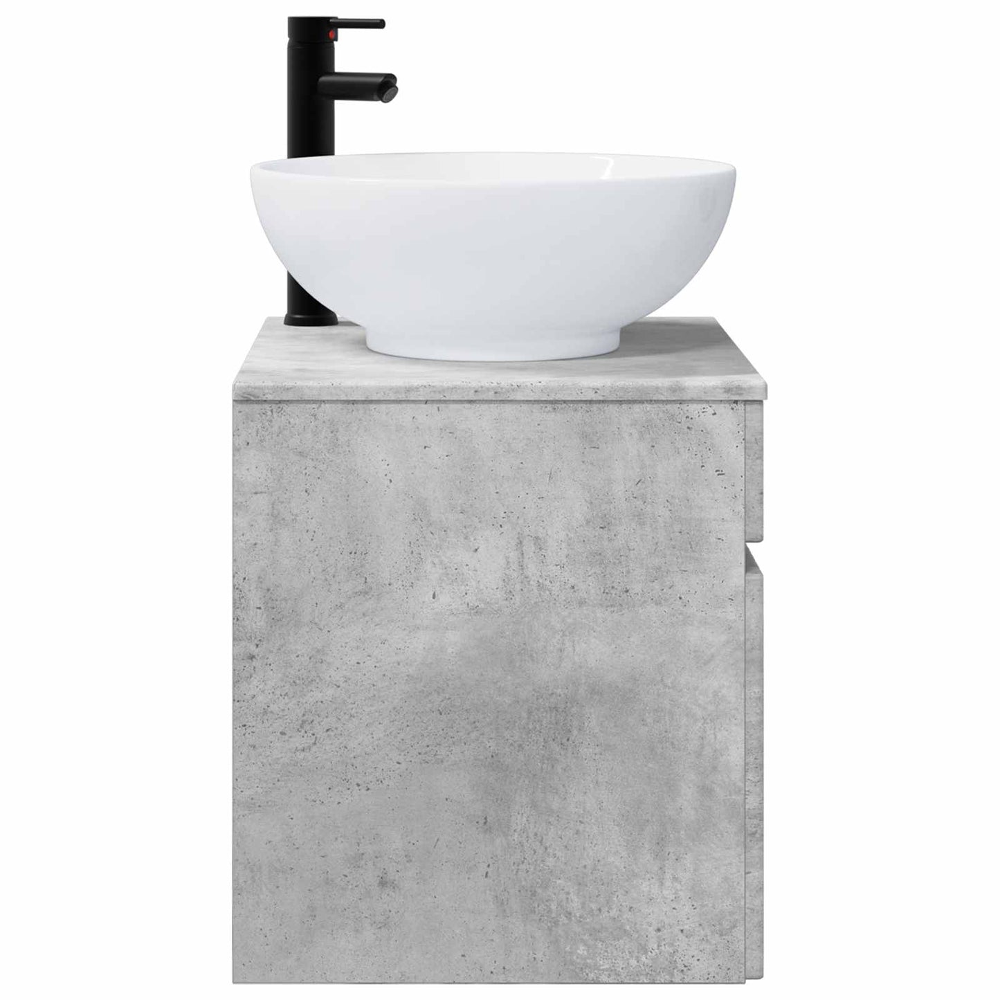 vidaXL Wall-mounted Sink Vanity Concrete Grey 49 x 44.5 x 66.5 cm