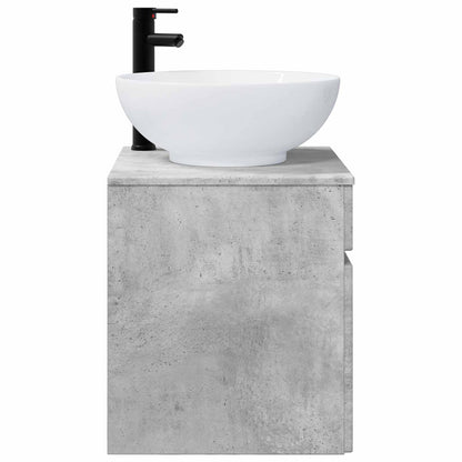 vidaXL Wall-mounted Sink Vanity Concrete Grey 49 x 44.5 x 66.5 cm