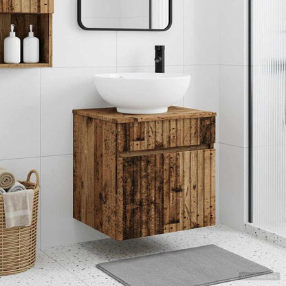 vidaXL Wall-mounted Sink Vanity Old Wood 49 x 44.5 x 66.5 cm