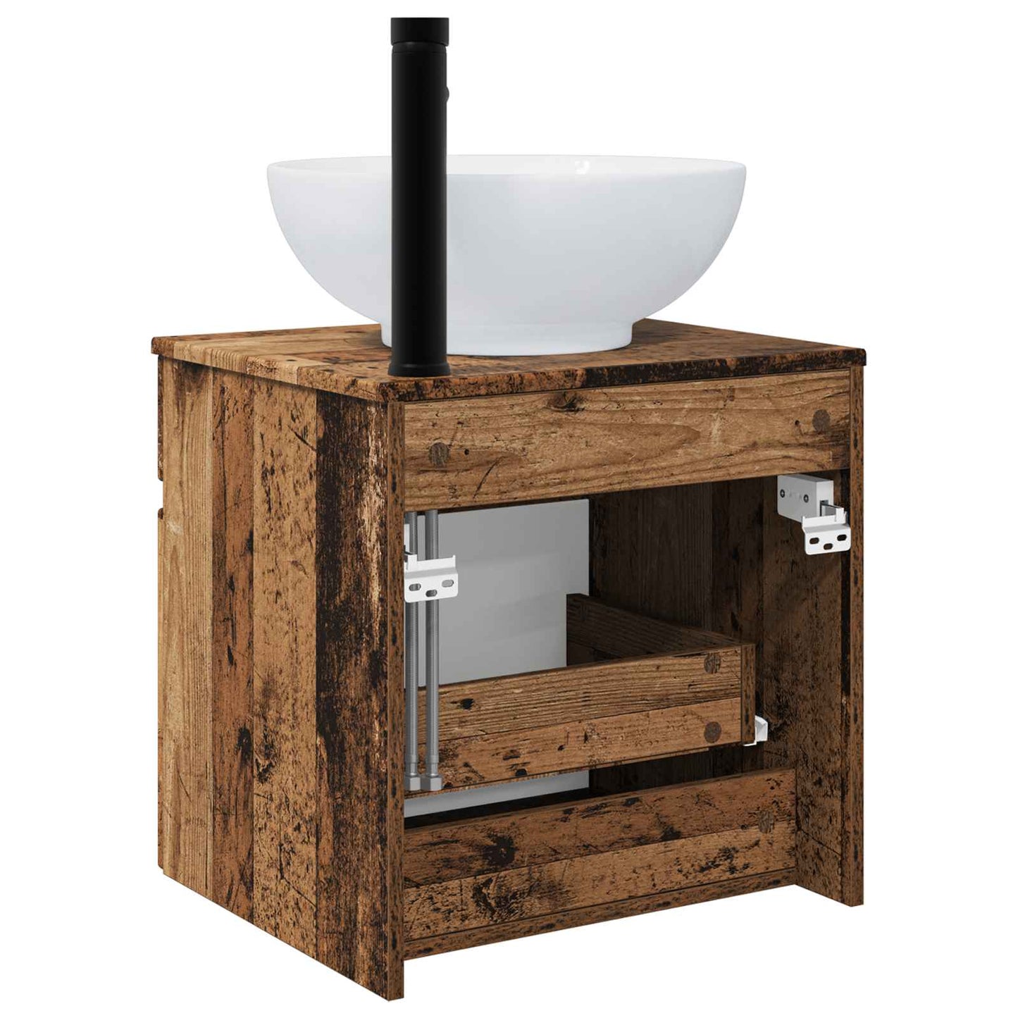 vidaXL Wall-mounted Sink Vanity Old Wood 49 x 44.5 x 66.5 cm