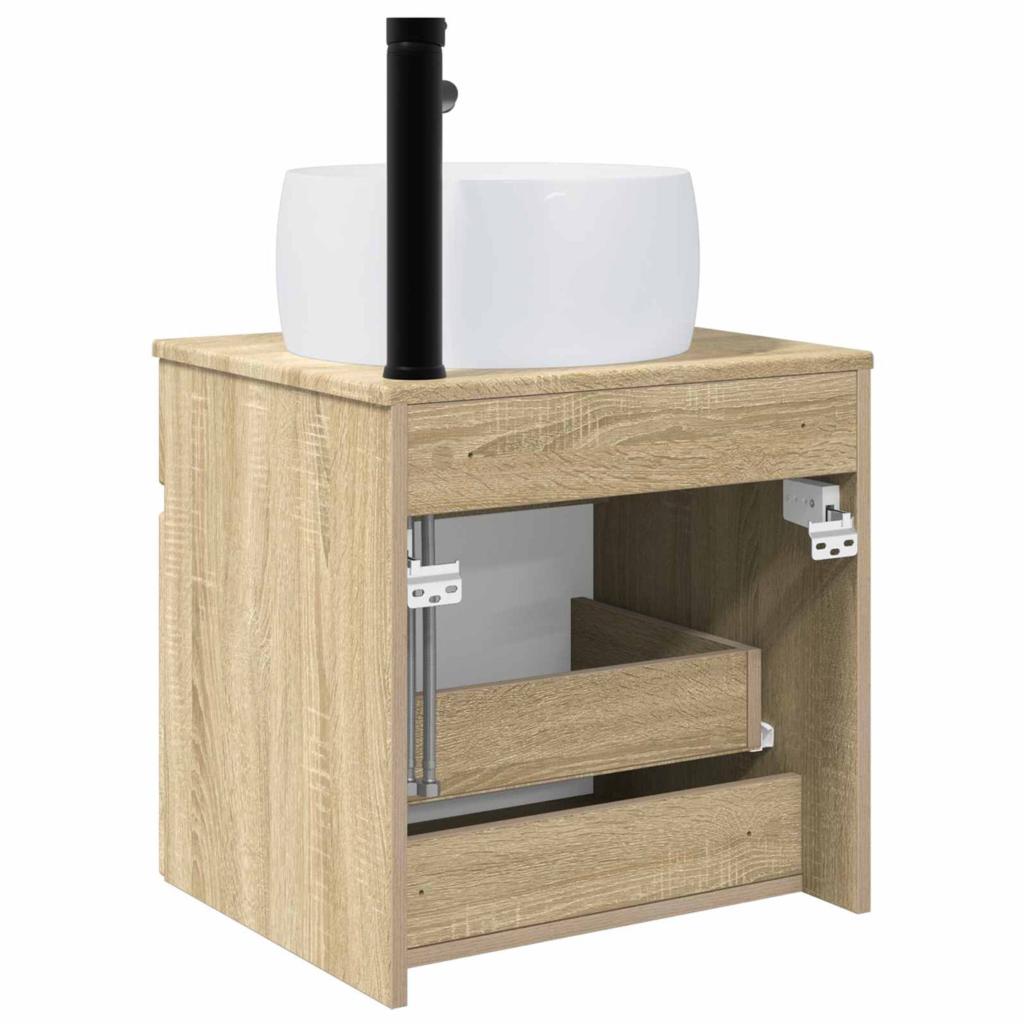 vidaXL Wall-mounted Sink Vanity Sonoma Oak 49 x 44.5 x 66 cm
