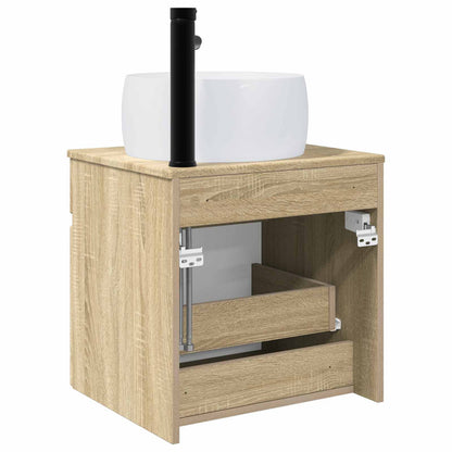 vidaXL Wall-mounted Sink Vanity Sonoma Oak 49 x 44.5 x 66 cm