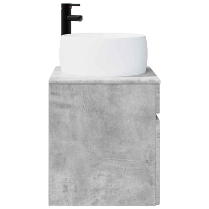 vidaXL Wall-mounted Sink Vanity Concrete Grey 49 x 44.5 x 66 cm