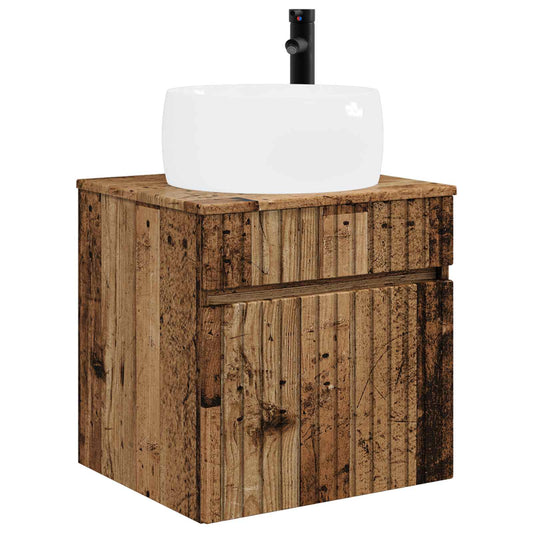 vidaXL Wall-mounted Sink Vanity Old Wood 49 x 44.5 x 66 cm