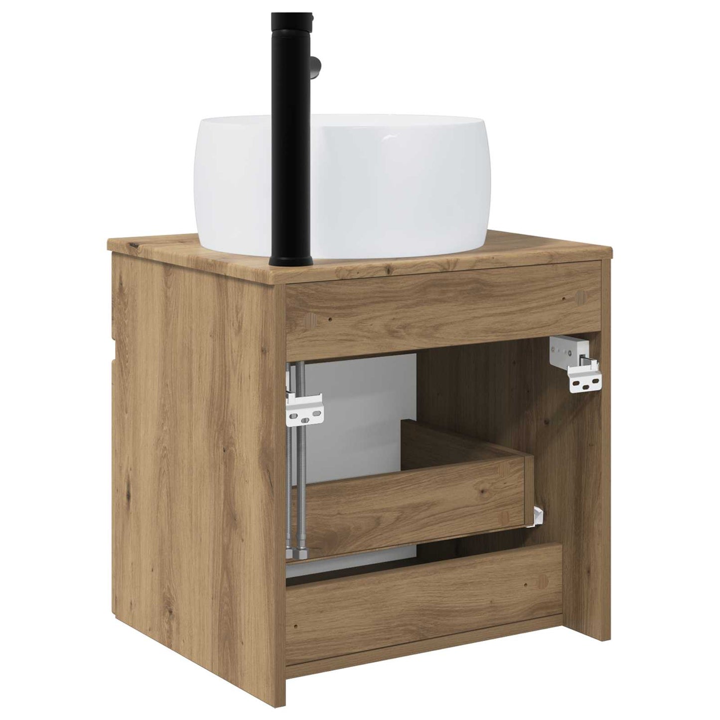 vidaXL Wall-mounted Sink Vanity Artisan Oak 49 x 44.5 x 66 cm