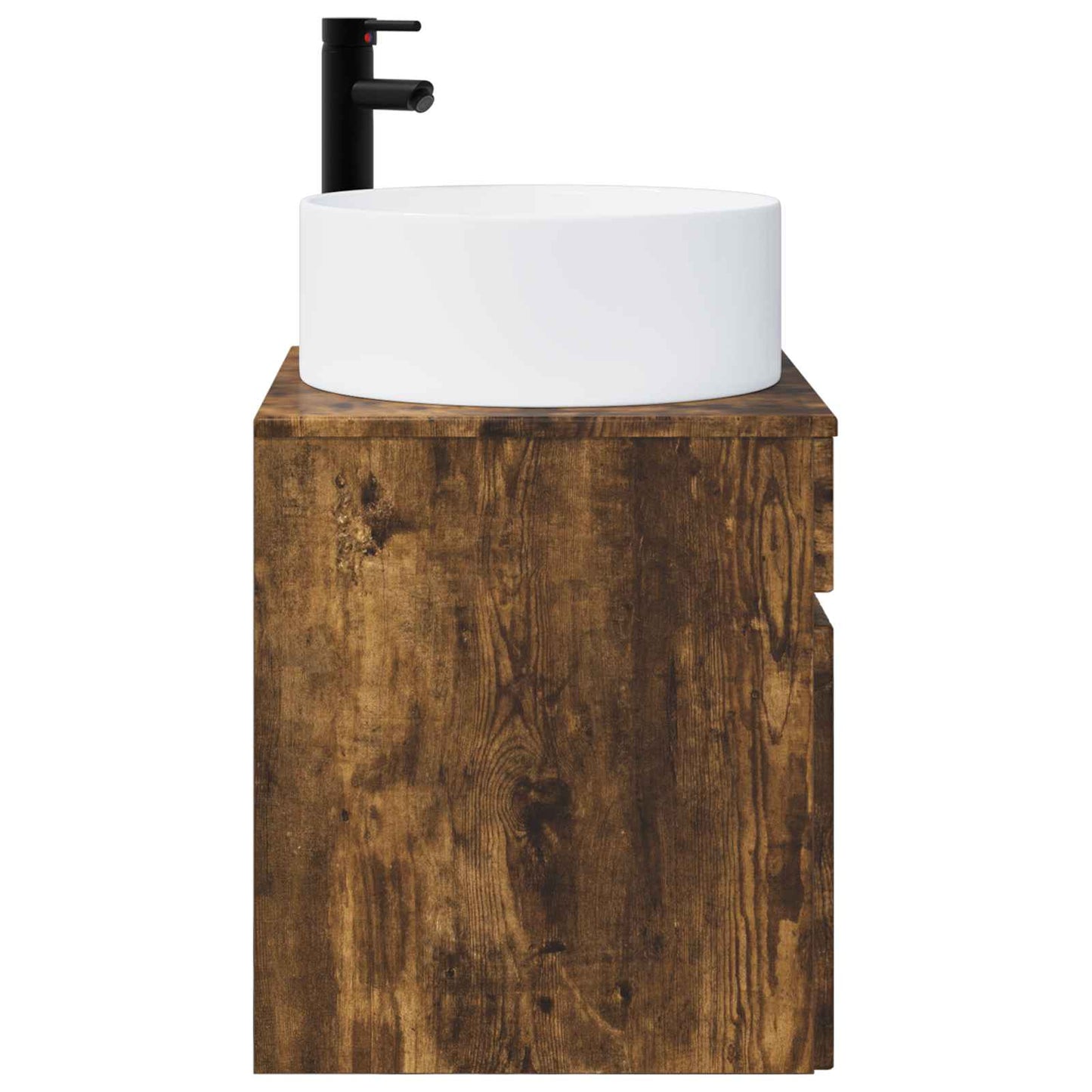 vidaXL Wall-mounted Sink Vanity Smoked Oak 49 x 44.5 x 65.5 cm