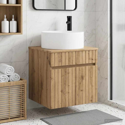 vidaXL Wall-mounted Sink Vanity Artisan Oak 49 x 44.5 x 65.5 cm