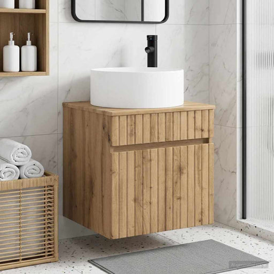 vidaXL Wall-mounted Sink Vanity Artisan Oak 49 x 44.5 x 65.5 cm