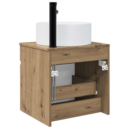 vidaXL Wall-mounted Sink Vanity Artisan Oak 49 x 44.5 x 65.5 cm