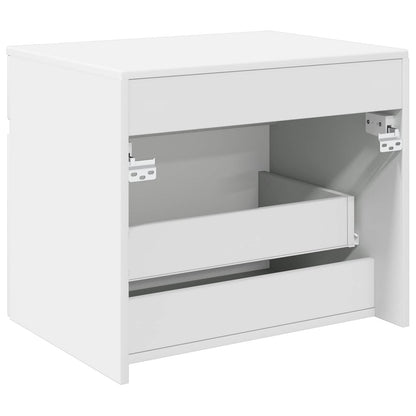 vidaXL Wall-mounted Bathroom Cabinet White 59 x 44.5 x 50 cm